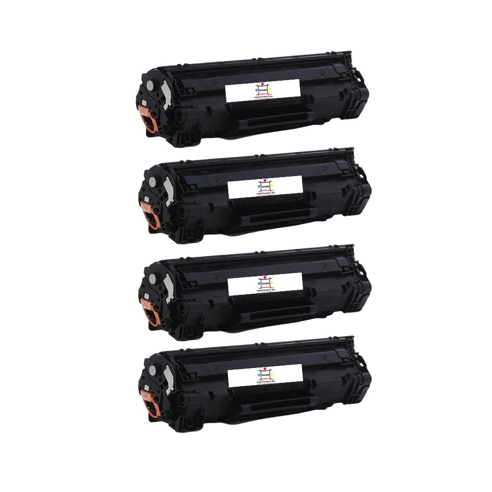 Compatible Toner Cartridge Replacement For Canon 3483B001AA (TYPE 126) Black (2.1K YLD) 4-Pack