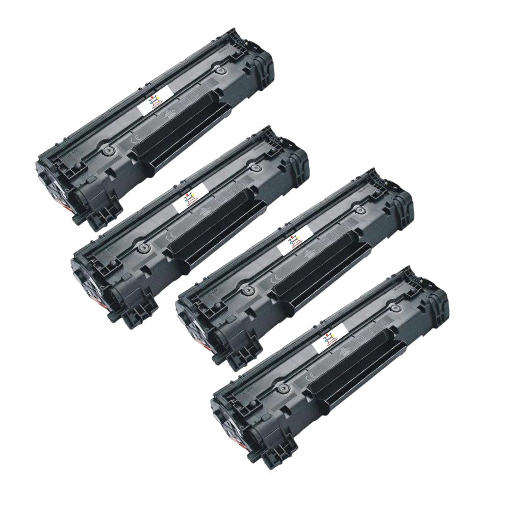 Compatible Toner Cartridge Replacement For CANON 3484B001AA (Type 125) Black (1.6K YLD) 4-Pack