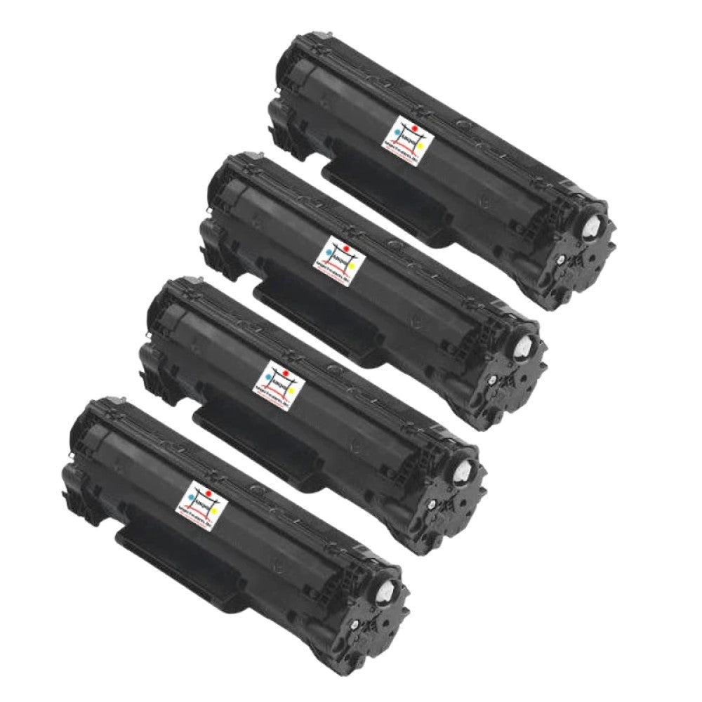 Compatible Toner Cartridge Replacement For CANON 3500B001AA (Type 128) Black (2.1K YLD) 4-Pack