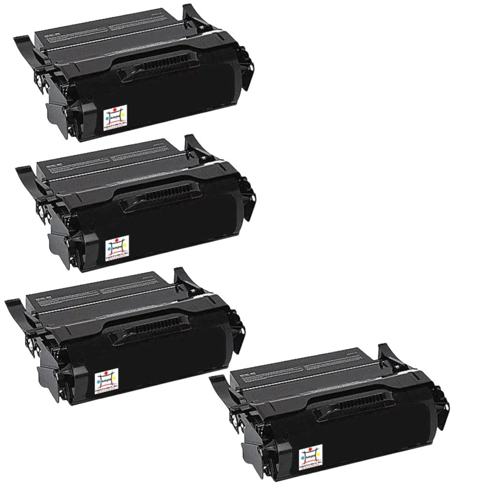 Compatible Toner Cartridge Replacement For IBM 39V2968 (High Yield Black) 25K YLD (4-Pack)