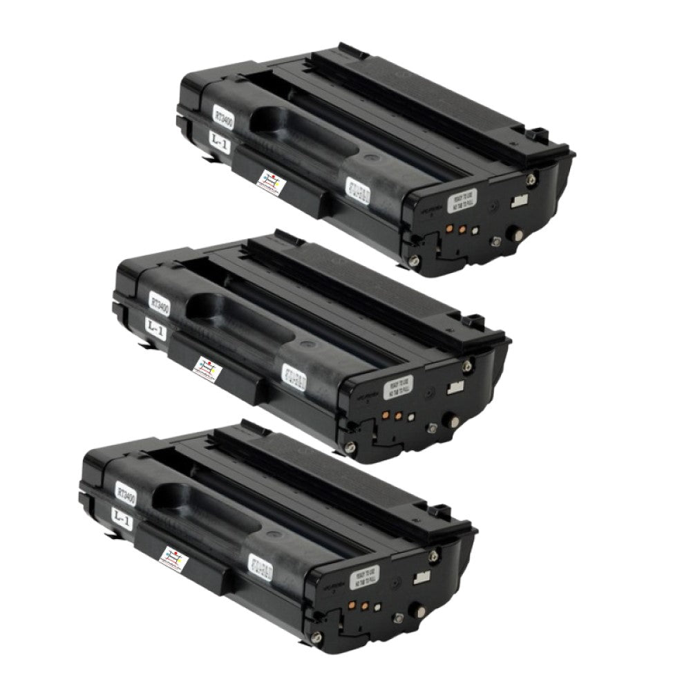 Compatible Toner Cartridge Replacement For Ricoh 406465 (SP-3400HA) Black (5K YLD) 3-Pack