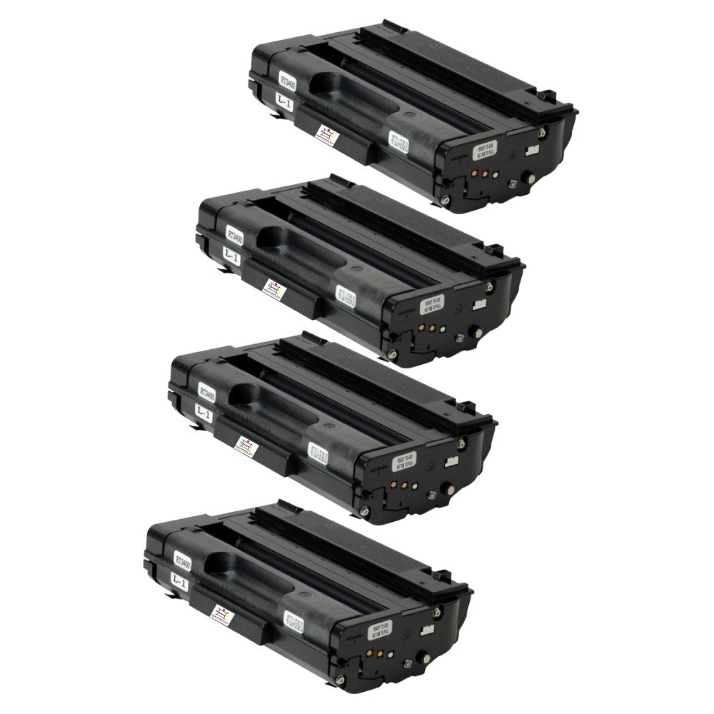 Compatible Toner Cartridge Replacement For Ricoh 406465 (SP-3400HA) Black (5K YLD) 4-Pack