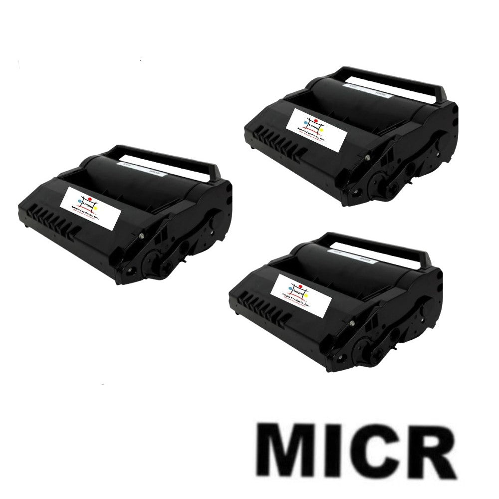 Compatible Toner Cartridge Replacement For RICOH 406683 (SP5200HA) Black (25K YLD) W/MICR (3-Pack)