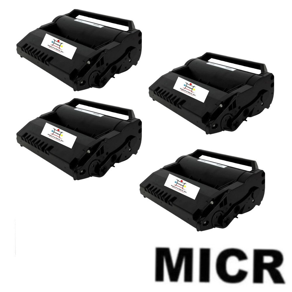 Compatible Toner Cartridge Replacement For RICOH 406683 (SP5200HA) Black (25K YLD) W/MICR (4-Pack)
