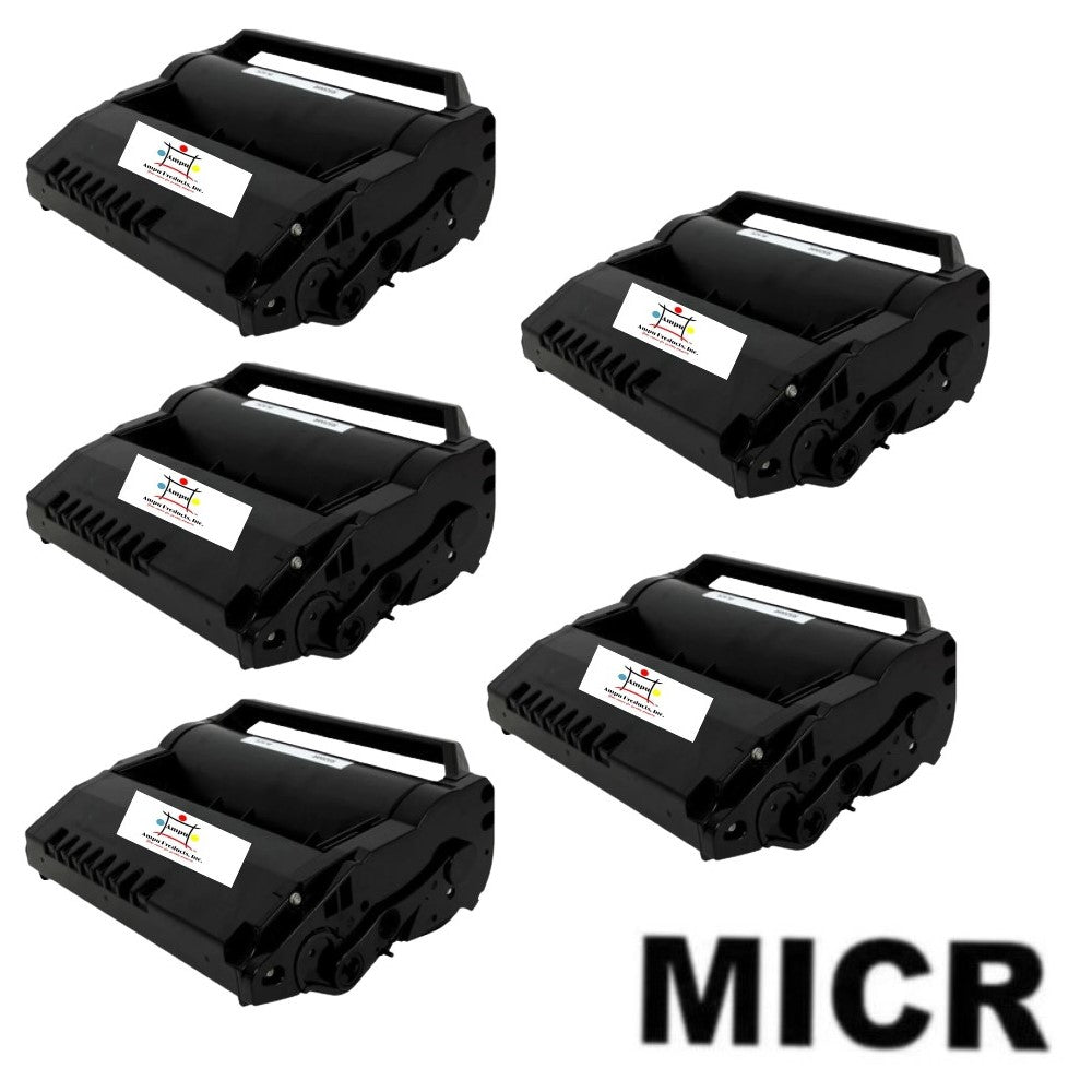 Compatible Toner Cartridge Replacement For RICOH 406683 (SP5200HA) Black (25K YLD) W/MICR (5-Pack)