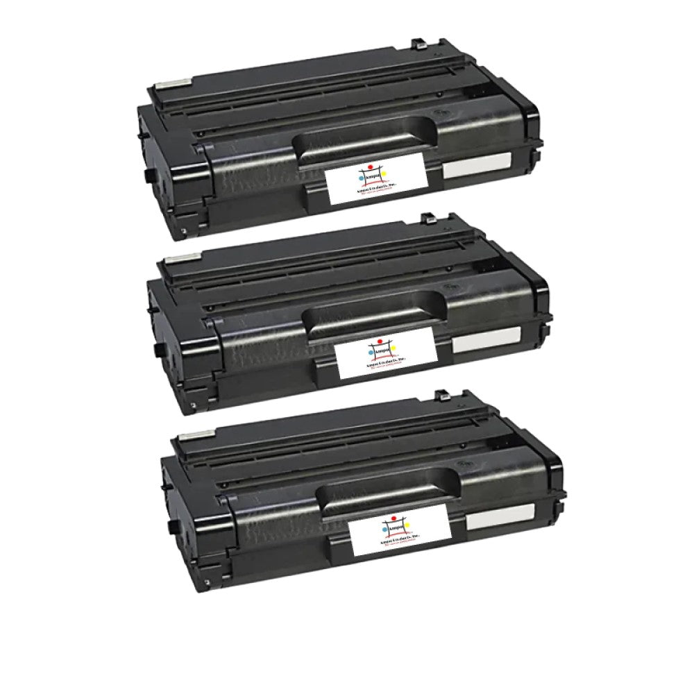 Compatible Toner Cartridge Replacement For Lanier 406989 (Black) 6.4K YLD (3-Pack)