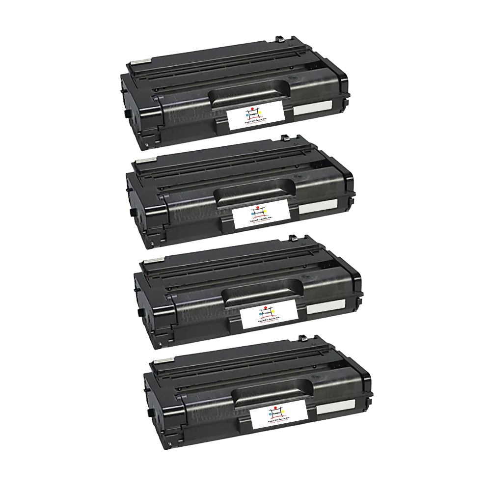 Compatible Toner Cartridge Replacement For Lanier 406989 (Black) 6.4K YLD (4-Pack)