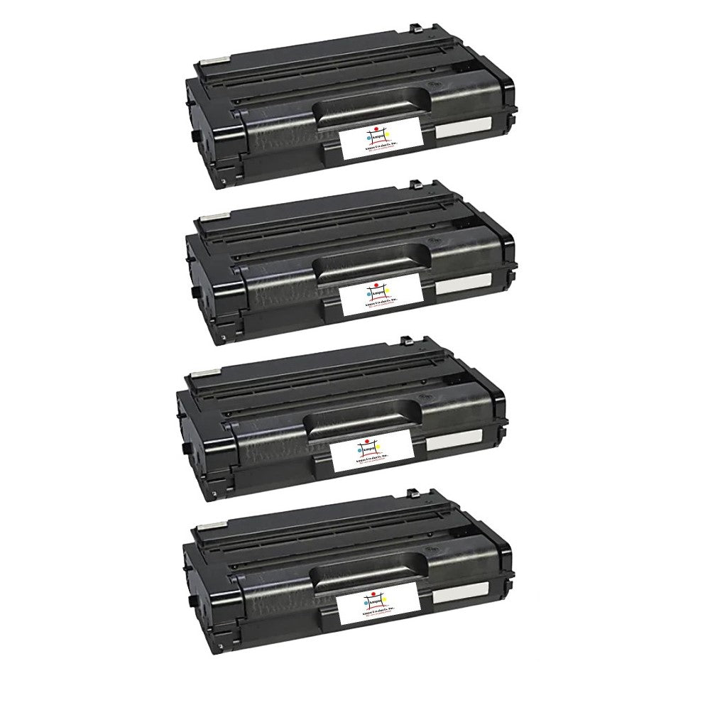 Compatible Toner Cartridge Replacement For RICOH 406989 (Black) 6.4K YLD (4-Pack)