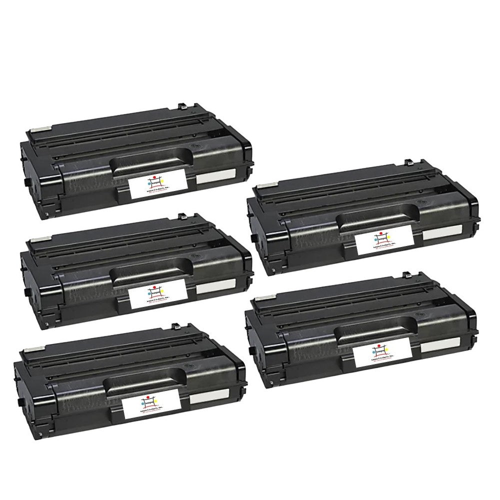 Compatible Toner Cartridge Replacement For RICOH 406989 (Black) 6.4K YLD (5-Pack)