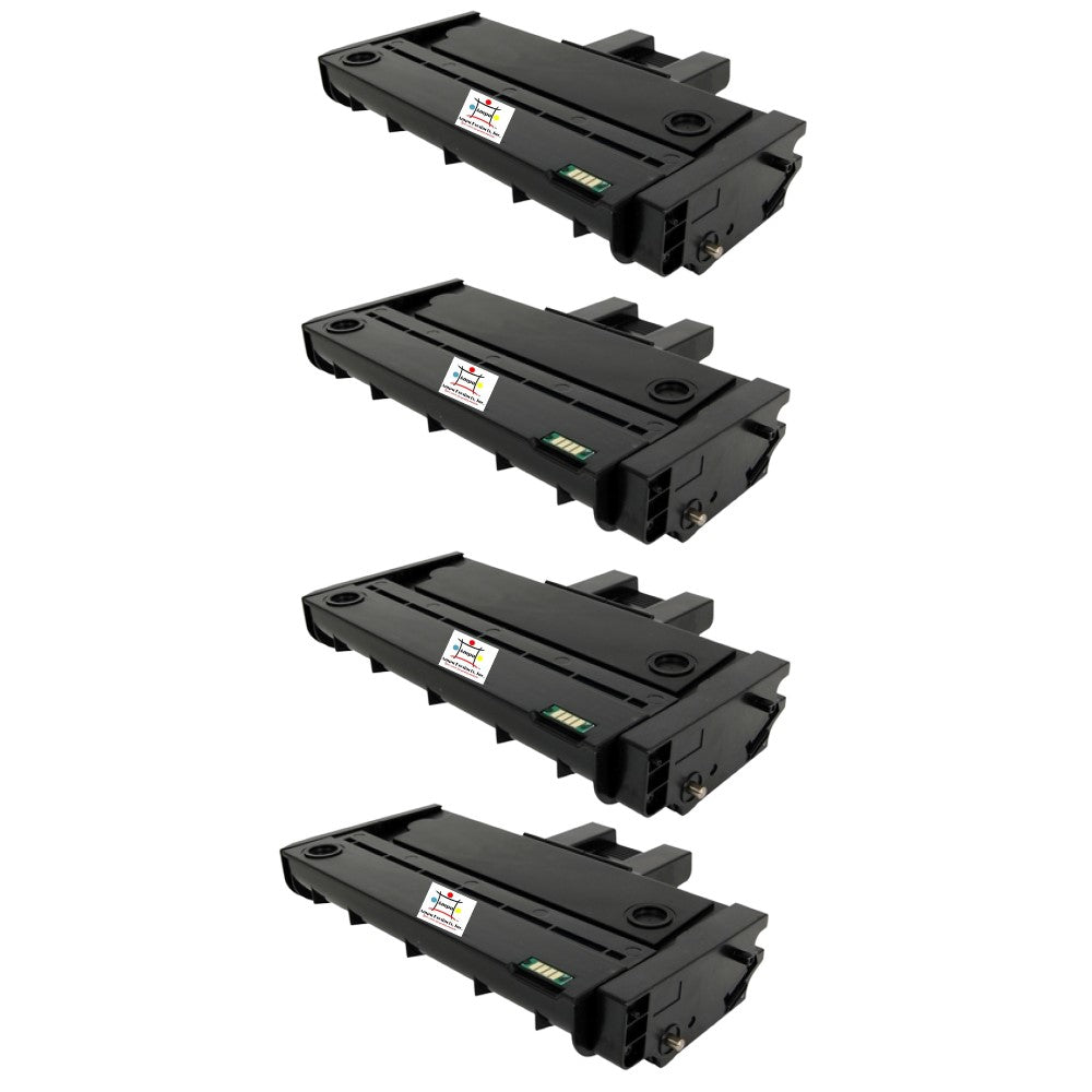 Compatible Toner Cartridge Replacement For Ricoh 407258 ( Black) 2.6K YLD (4-Pack)
