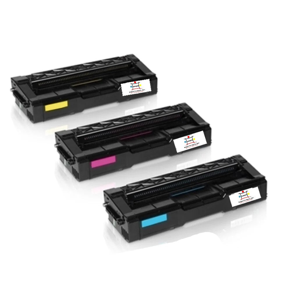 Compatible Toner Cartridge Replacement For RICOH 407655, 407656, 407654 (Magenta, Cyan, Yellow) 6K YLD (3-Pack)