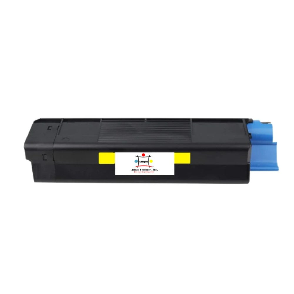 Compatible Toner Cartridge Replacement For OKIDATA 43034801 (TYPE C6) Yellow (15K YLD)