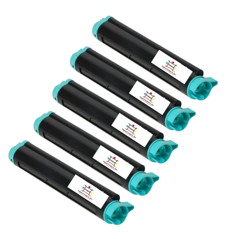 Compatible Toner Cartridge Replacement For OKIDATA 43979101 (Black) 3.5K YLD (5-Pack)
