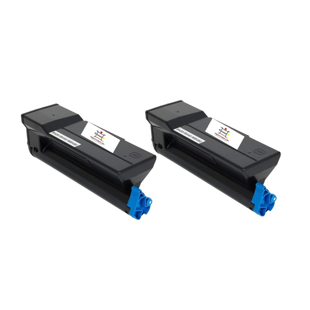Compatible Toner Cartridge Replacement For OKIDATA 43979215 (High Yield Black) 12K YLD (2-Pack)