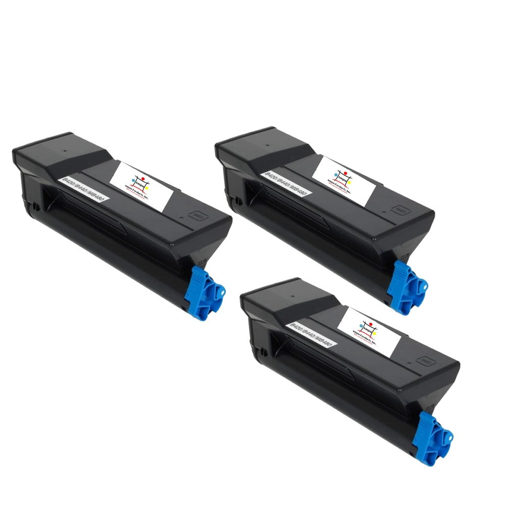 Compatible Toner Cartridge Replacement For OKIDATA 43979215 (High Yield Black) 12K YLD (3-Pack)