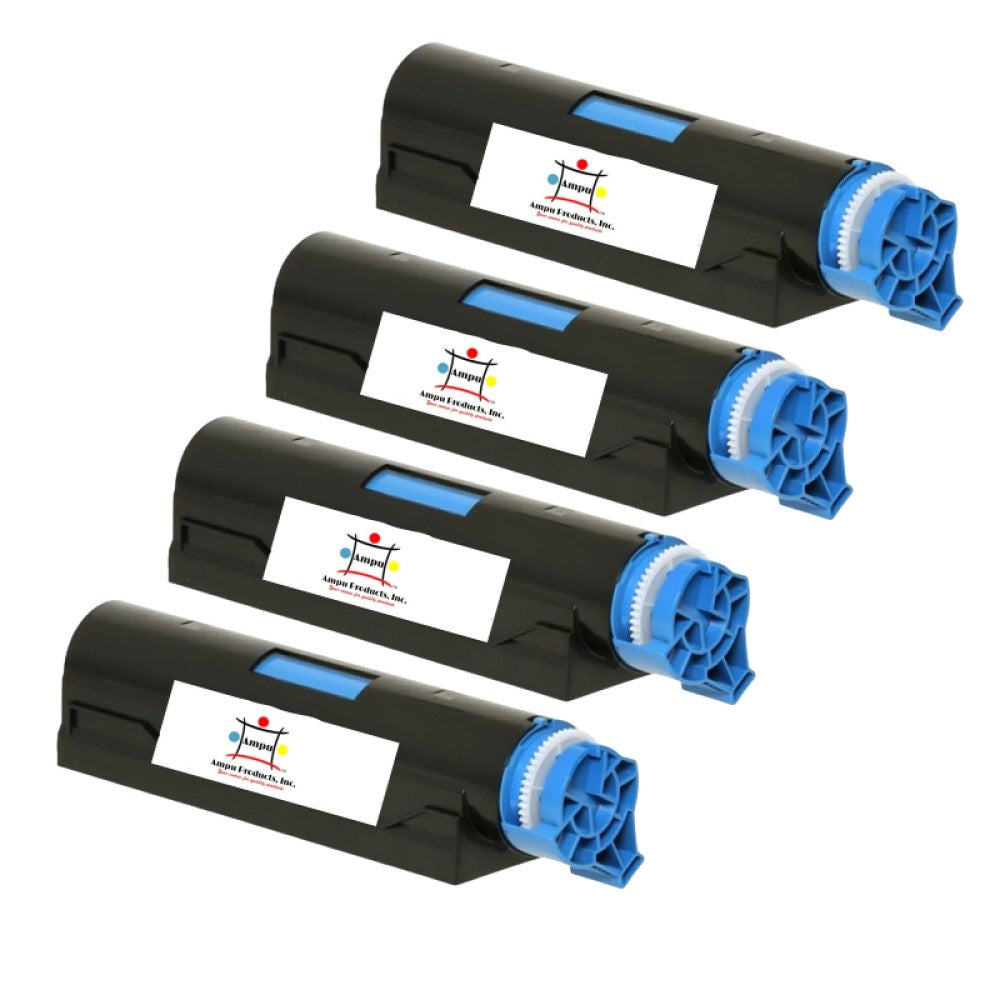 Compatible Toner Cartridge Replacement For OKIDATA 44574701 (B411) Black (4K YLD) 4-Pack