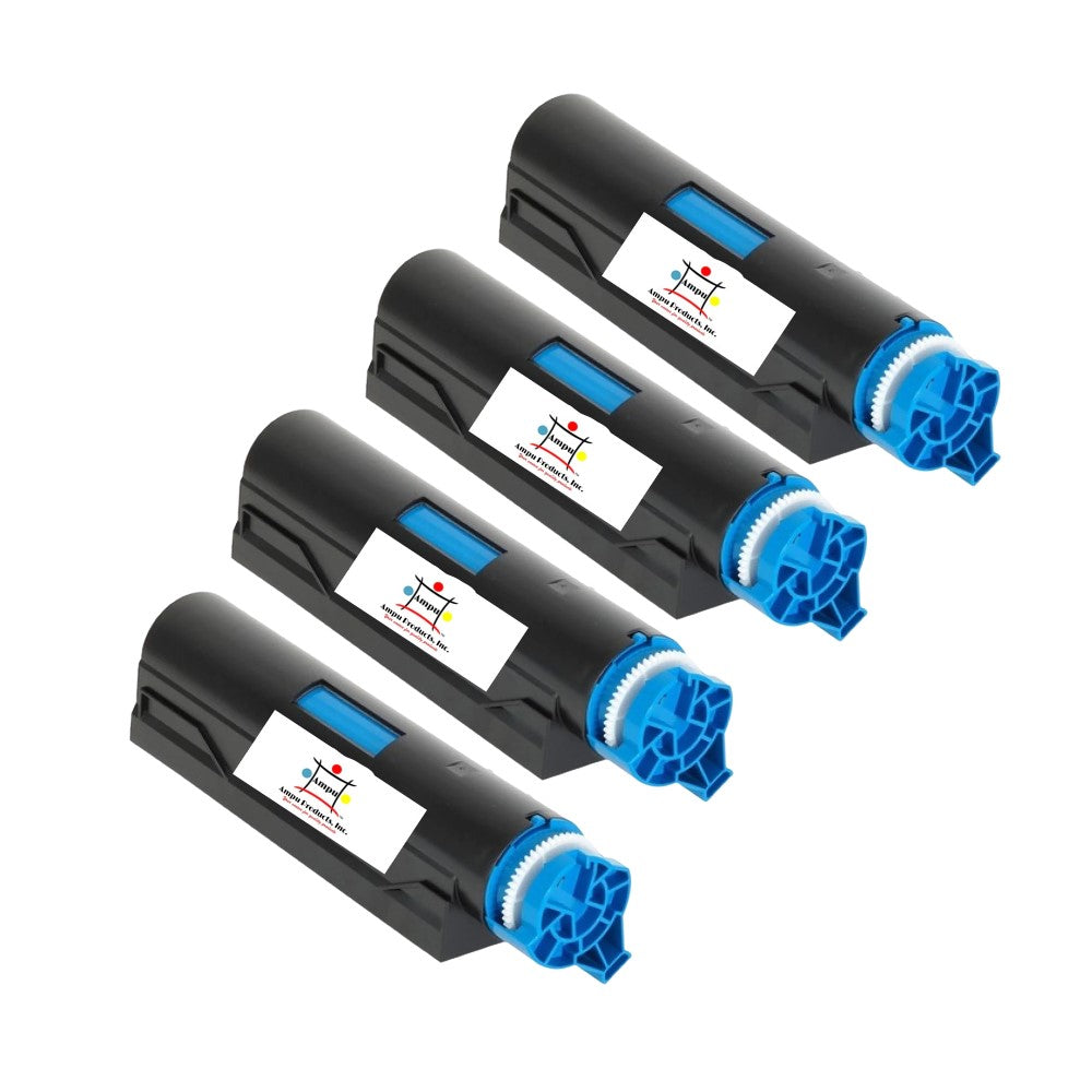 Compatible Toner Cartridge Replacement For OKIDATA 44574901 (Black) 11K YLD (4-Pack)