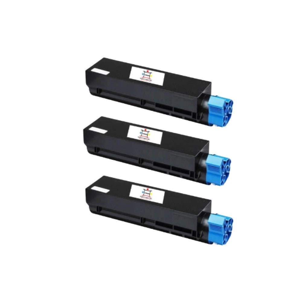 Compatible Toner Cartridge Replacement For OKIDATA 45807105 (High Yield Black) 7K YLD (3-Pack)