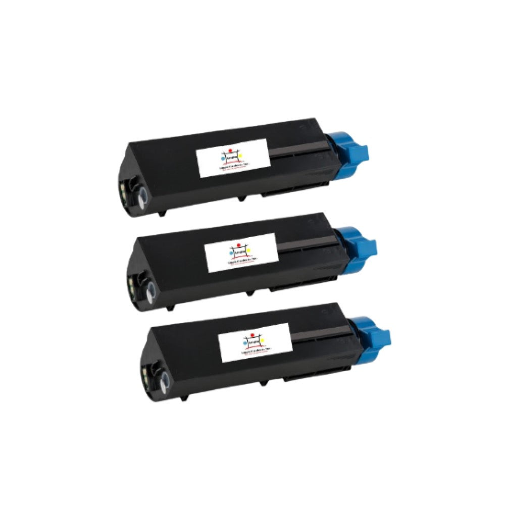 Compatible Toner Cartridge Replacement For OKIDATA 45807110 (Extra High Yield Black) 12K YLD (3-Pack)