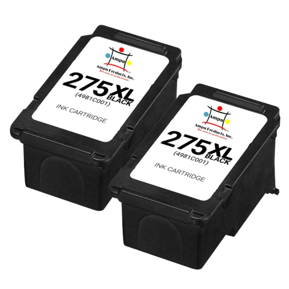 Compatible Ink Cartridge Replacement For CANON 4981C001 (PGI-275XL) Black (400 YLD) 2-Pack