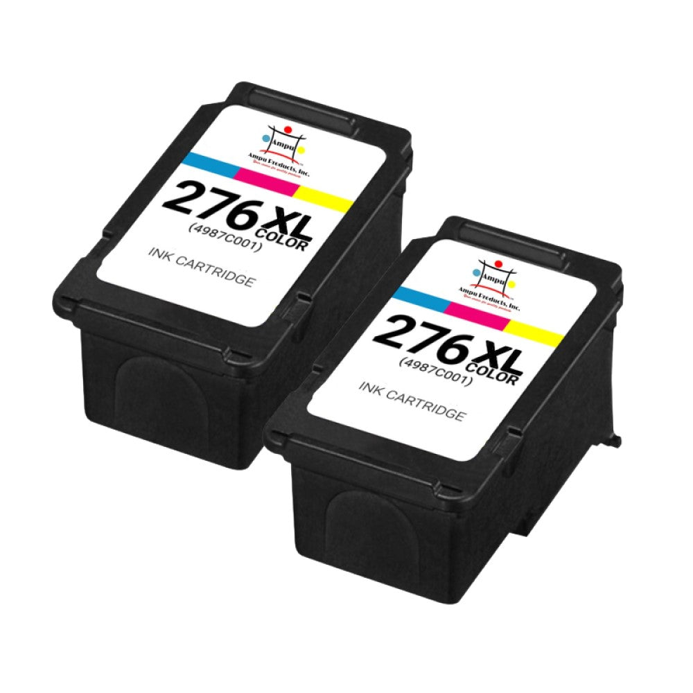 Compatible Ink Cartridge Replacement For CANON 4987C001 (CL-276XL) Tri-Color (300 YLD) 2-Pack