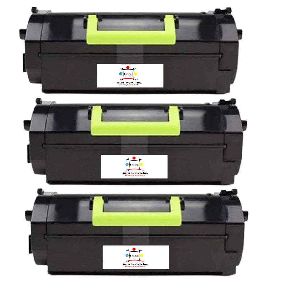 Compatible Toner Cartridge Replacement For Lexmark 51B1000X (High Yield Black) 6.5K YLD (3-Pack)