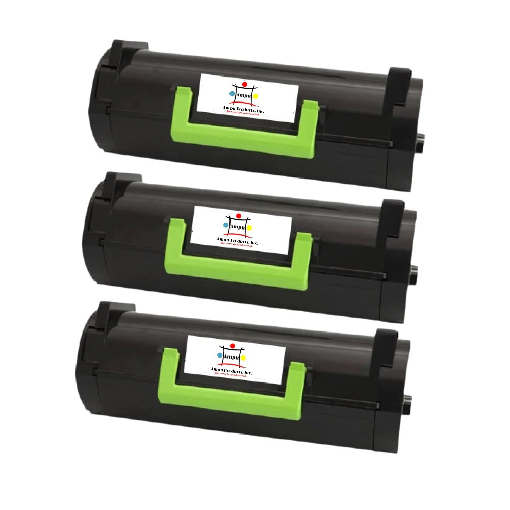 Compatible Toner Cartridge Replacement For Lexmark 51B1X00 (Black) 20K YLD (3-Pack)