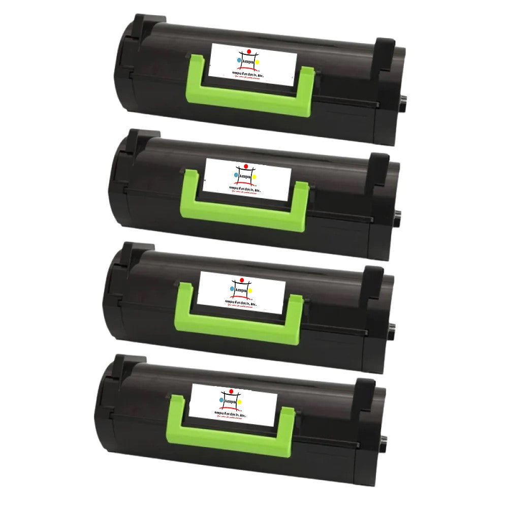 Compatible Toner Cartridge Replacement For Lexmark 51B1X00 (Black) 20K YLD (4-Pack)