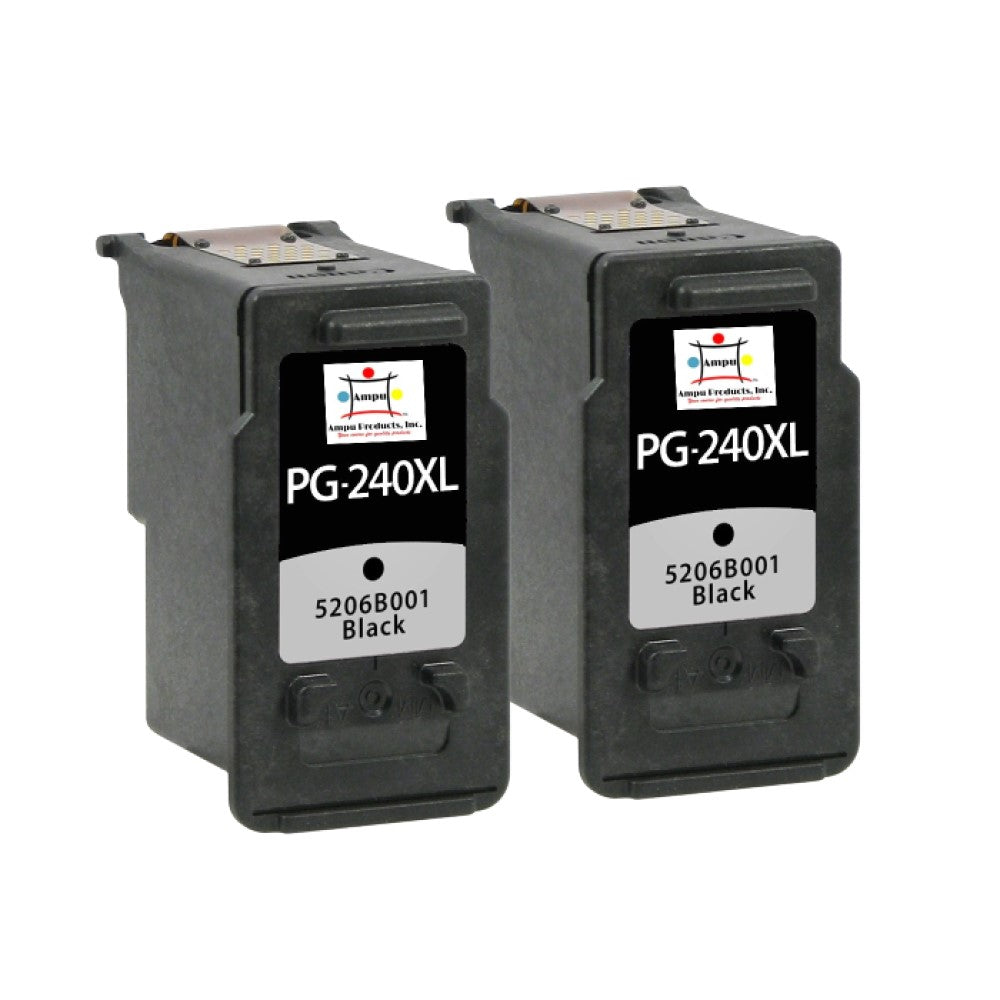 Compatible Ink Cartridge Replacement For CANON 5206B001 (PG-240XL) Black (300 YLD) 2-Pack