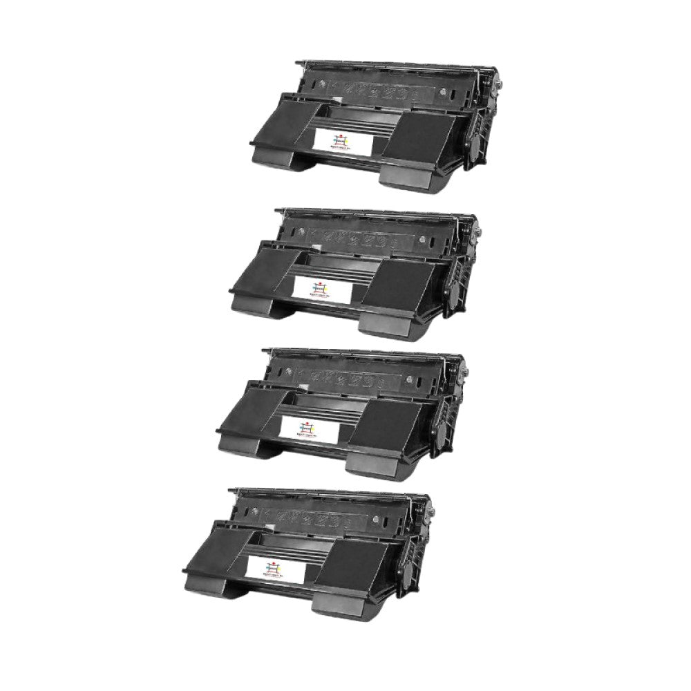 Compatible Toner Cartridge Replacement For OKIDATA 52116002 (High Yield Black) 18K YLD (4-Pack)