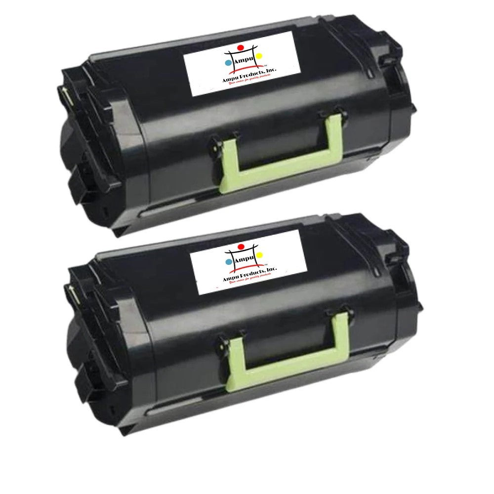 Compatible Label Application Toner Cartridge Replacement For Lexmark 52D1H0L (521HL) High Yield Black (25K YLD) 2-Pack