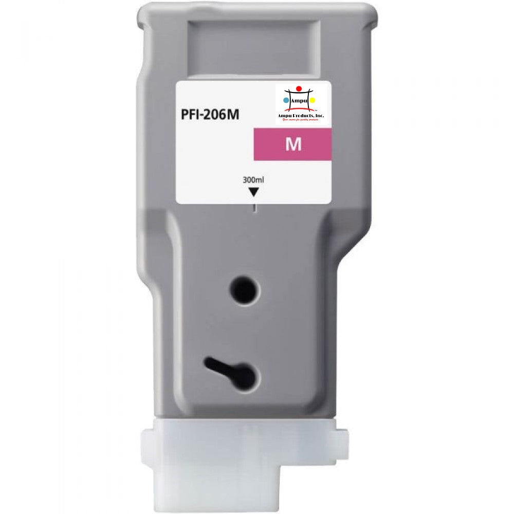 Compatible Ink Cartridge Replacement For CANON 5305B001 (PFI-206M) Magenta (330 ML)