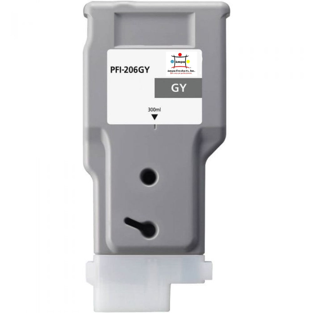 Compatible Ink Cartridge Replacement For CANON 5312B001 (PFI-206GY) Grey (330 ML)