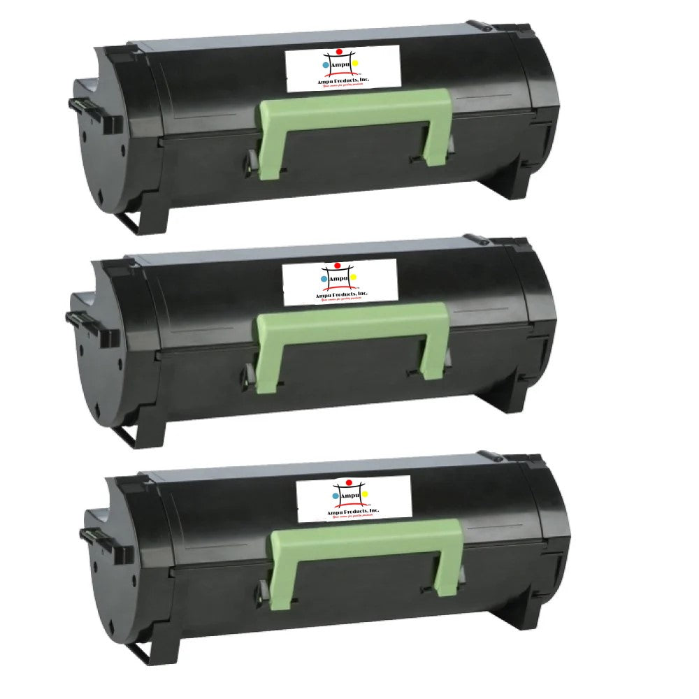 Compatible Toner Cartridge Replacement For Lexmark 56F1000 (Black) 6K YLD (3-Pack)