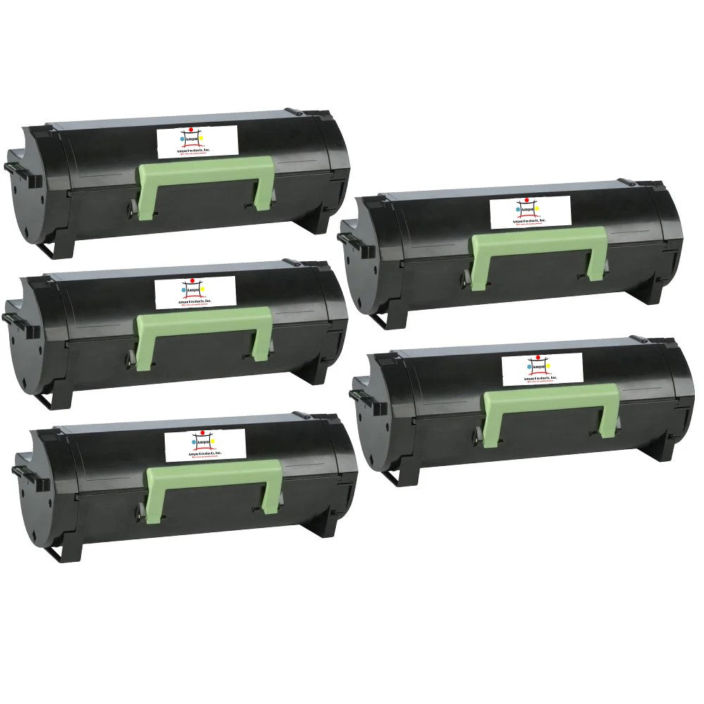 Compatible Toner Cartridge Replacement For Lexmark 56F1000 (Black) 6K YLD (5-Pack)