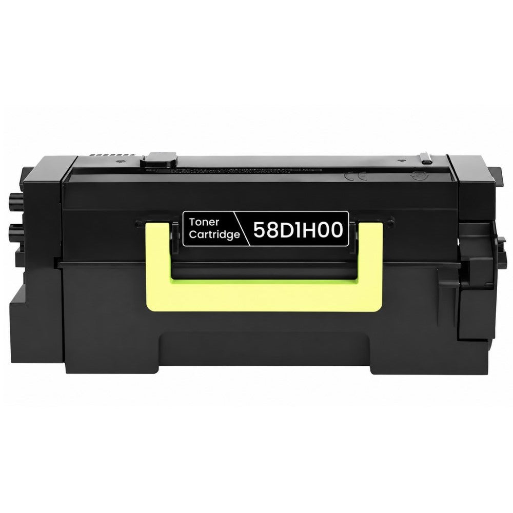 Compatible Toner Cartridge Replacement for Lexmark 58D1H00 High Yield Black (15K YLD)