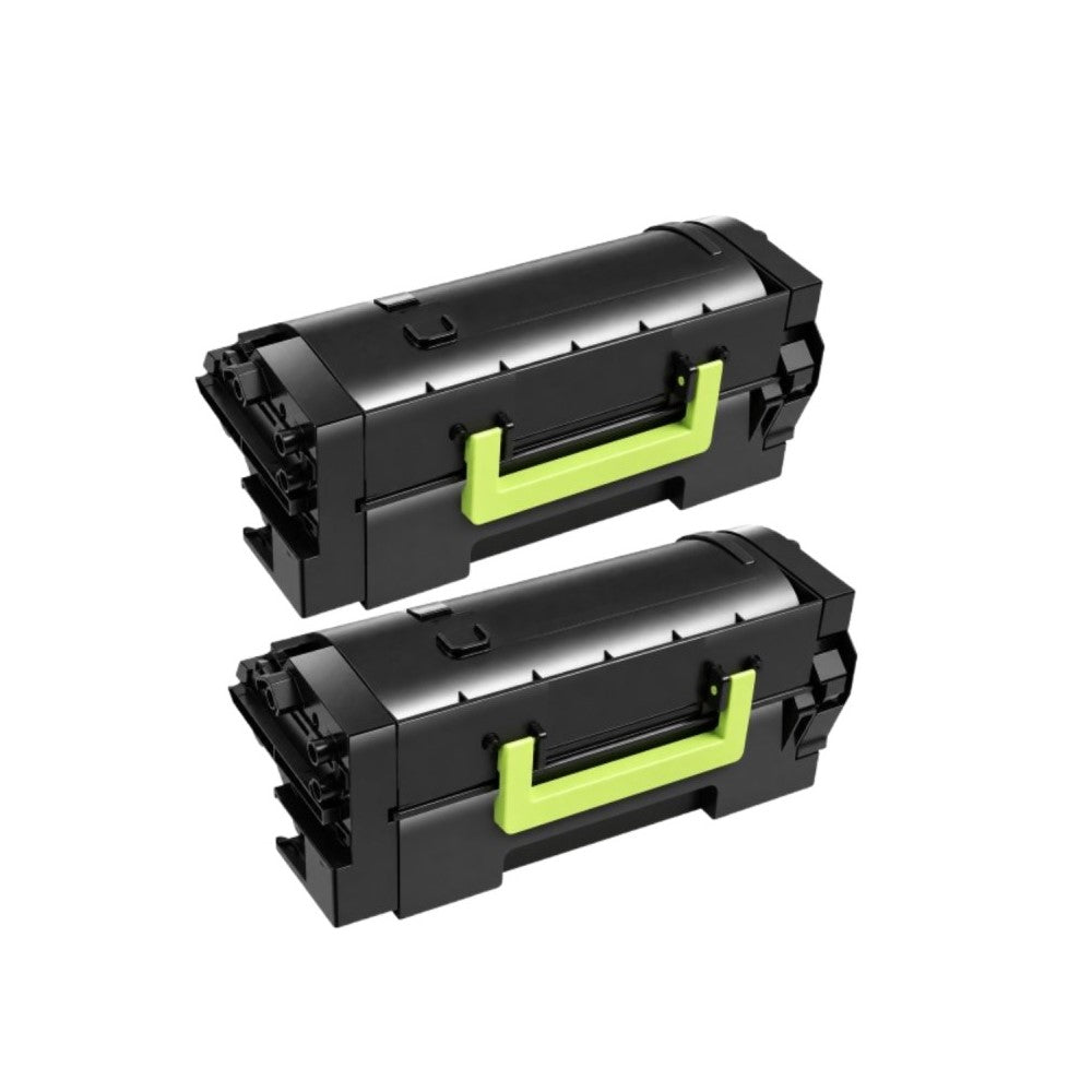 Compatible Toner Cartridge Replacement for Lexmark 58D1X00 Extra High Yield Black (30K YLD) 2 Pack