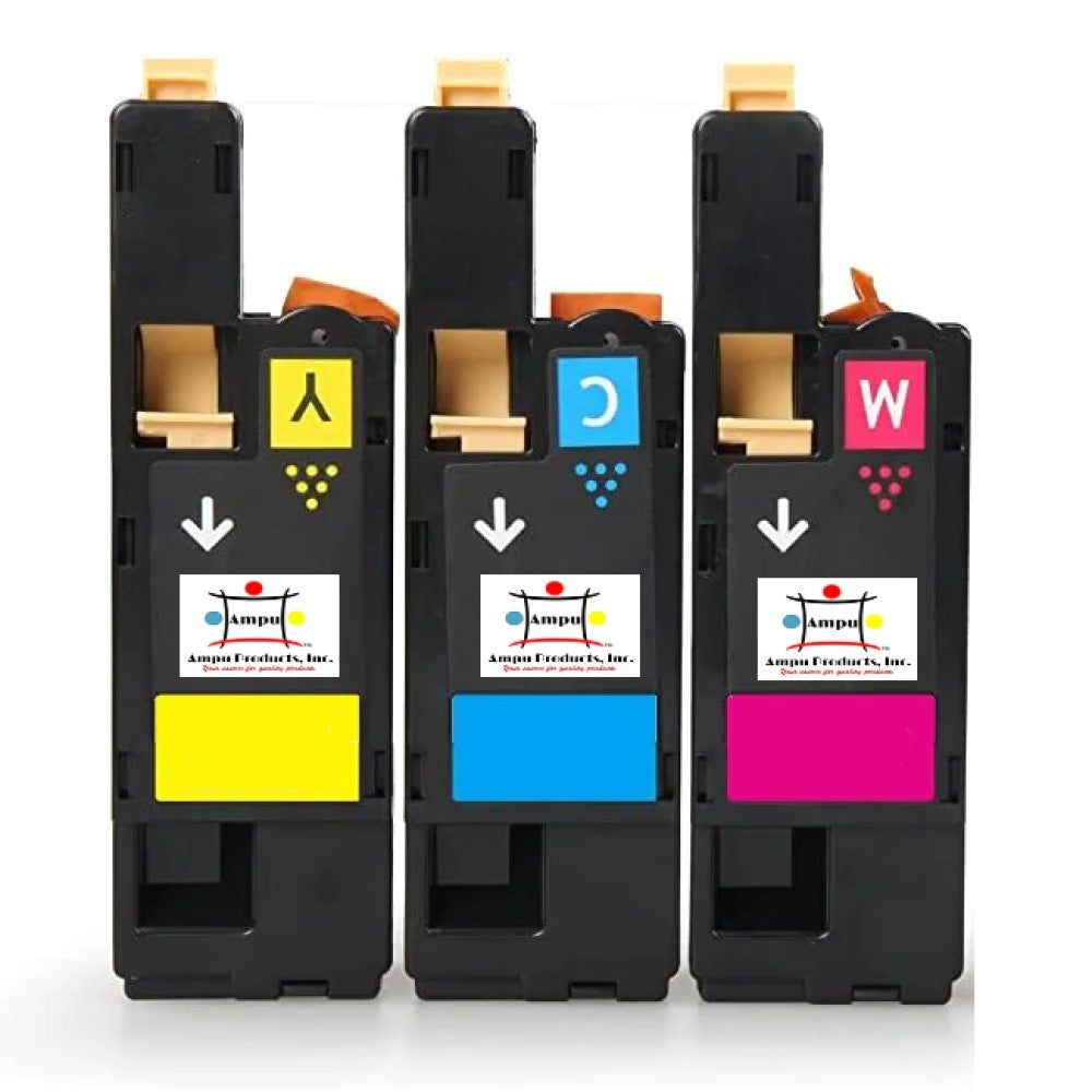 Compatible Toner Cartridge Replacement For DELL 593-BBJW, 593-BBJV, 593-BBJU (MWR7R, G20VW, H5WFX ) Cyan, Magenta, Yellow (1.5K YLD) 3-Pack