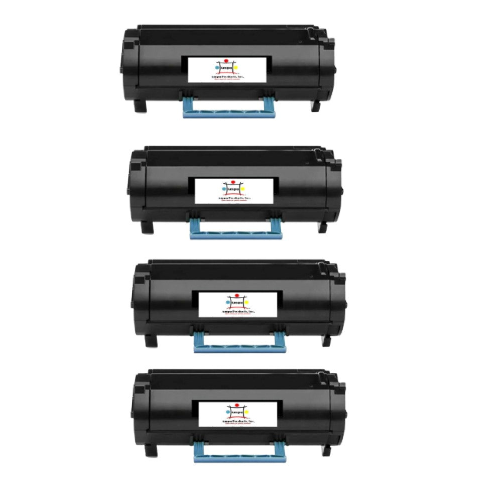 Compatible Toner Cartridge Replacement For DELL 593-BBYO (FR3HY) Black (3K YLD) 4-Pack