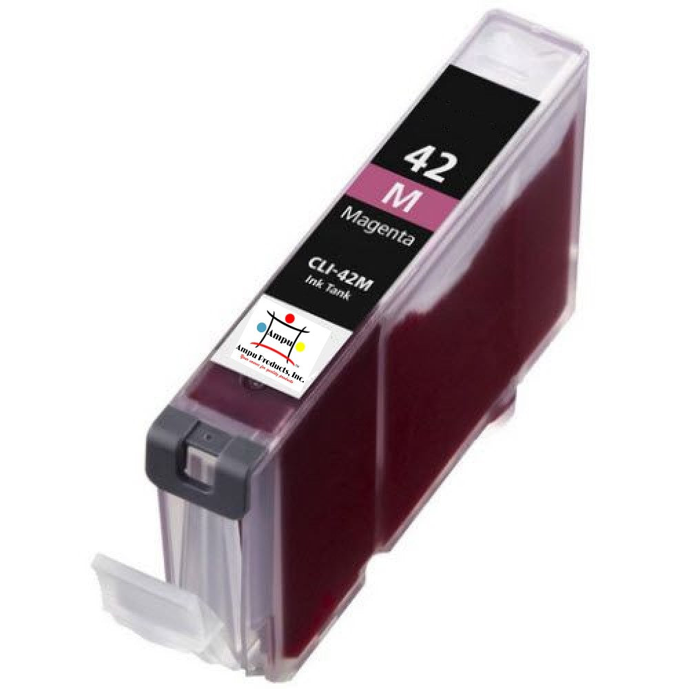 Compatible Ink Cartridge Replacement For CANON 6386B002 (CLI-42M, CLI42M) Magenta (600 YLD)