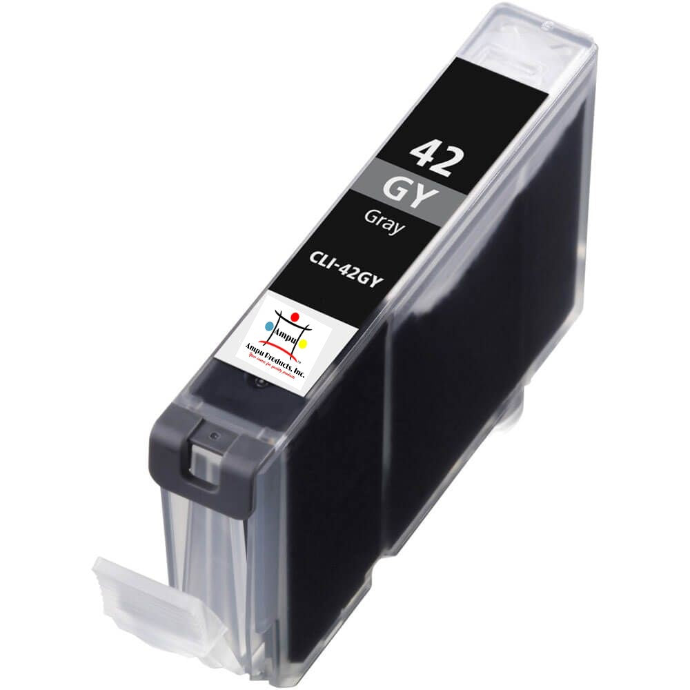 Compatible Ink Cartridge Replacement For CANON 6390B002 (CLI-42GY, CLI42GY) Gray (500 YLD)