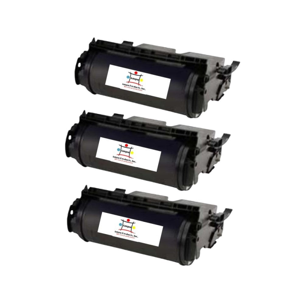 Compatible Toner Cartridge Replacement For LEXMARK 64435XA (High Yield) Black (32K YLD) 3 Pack