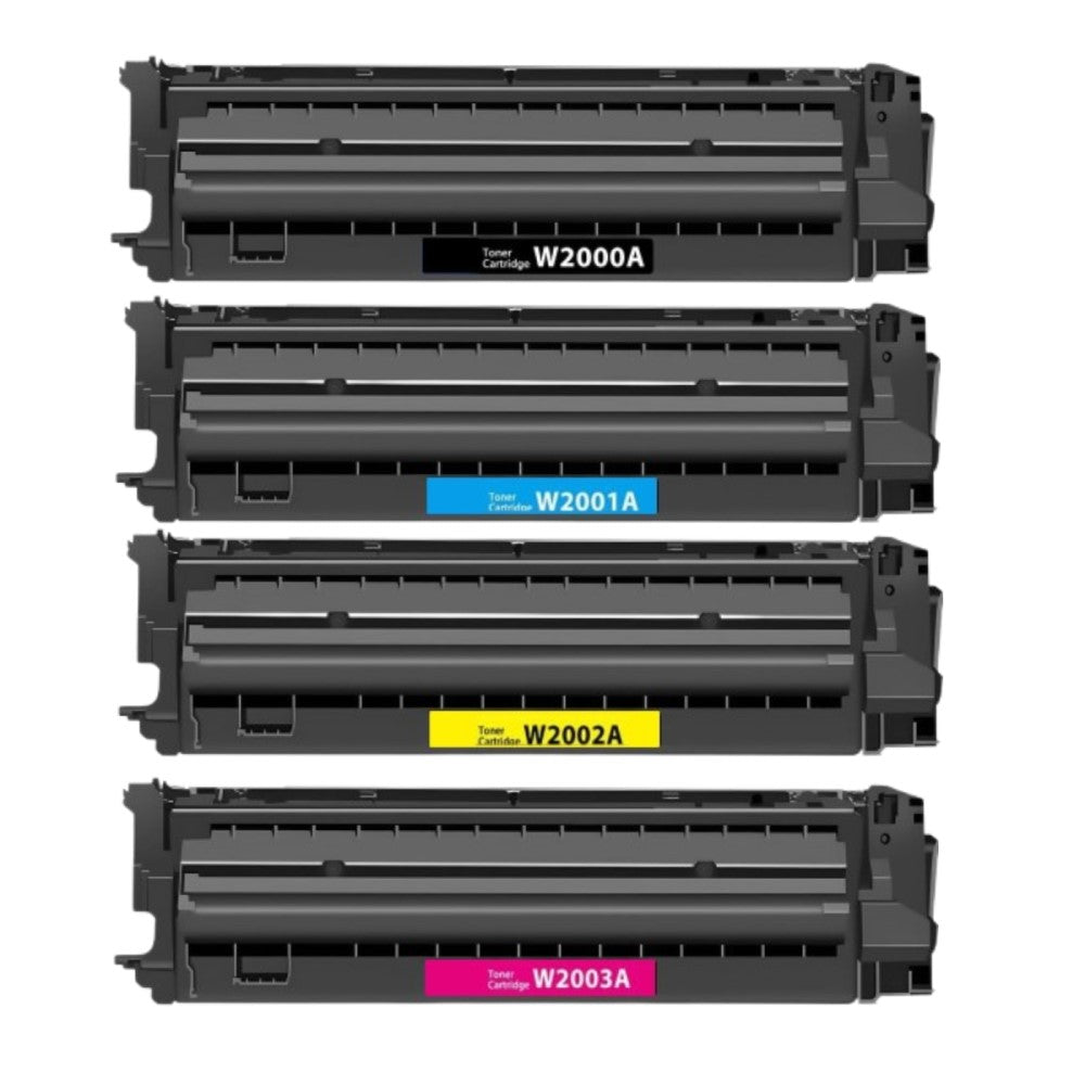Compatible Black, Cyan, Magenta, Yellow Toner Cartridge Replacement for HP W2000A, W2001A, W2002A, W2003A (658A) Compatible (4 Pack)
