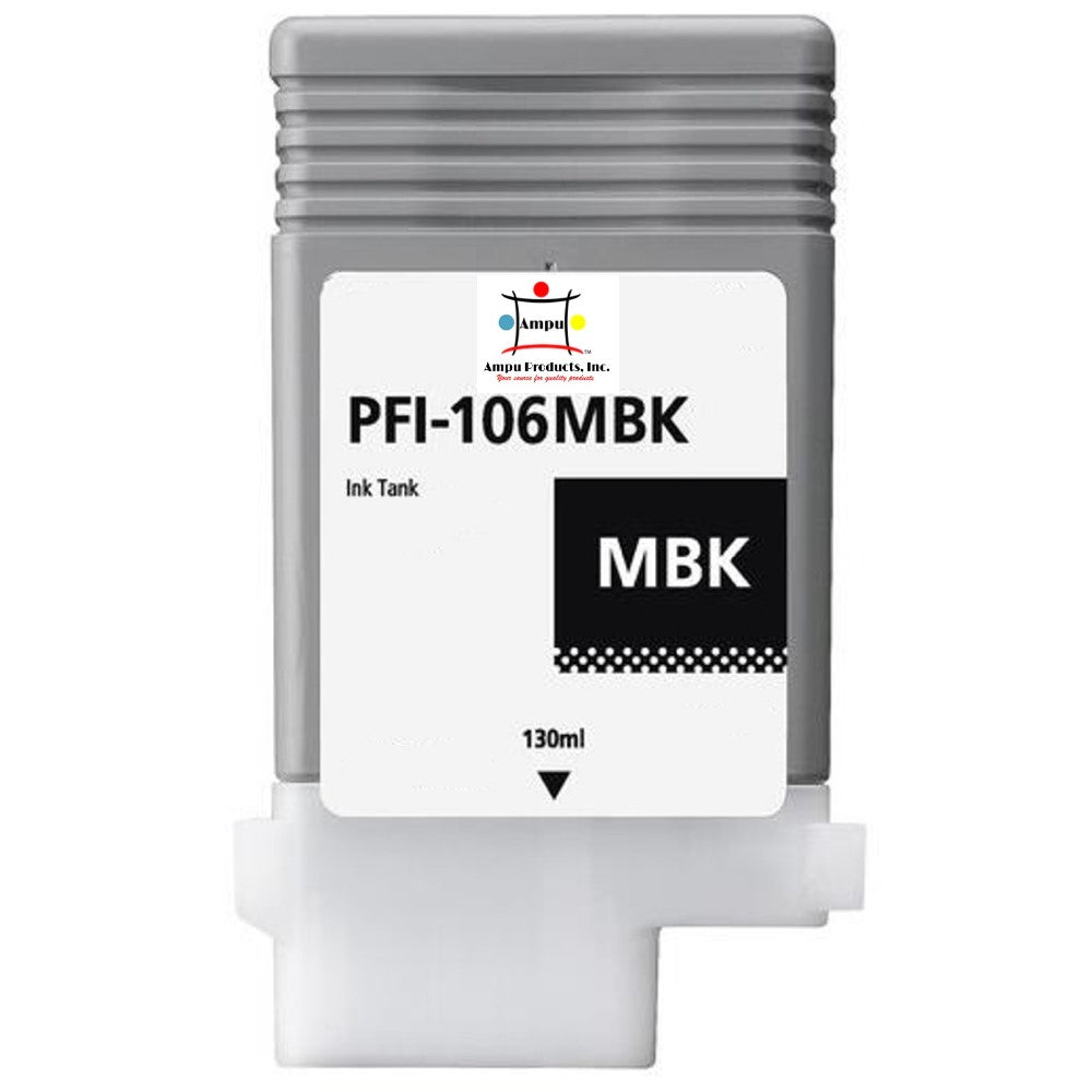 Compatible Ink Cartridge Replacement For CANON 6620B001 (PFI-106MBK) Matte Black (130 ML)