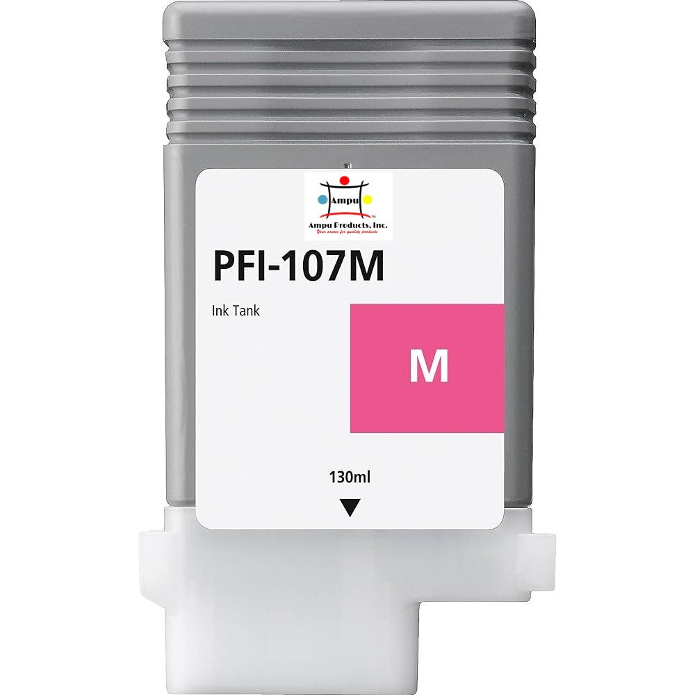 Compatible Ink Cartridge Replacement For CANON 6707B001 (PFI-107M) Magenta (130 ML)