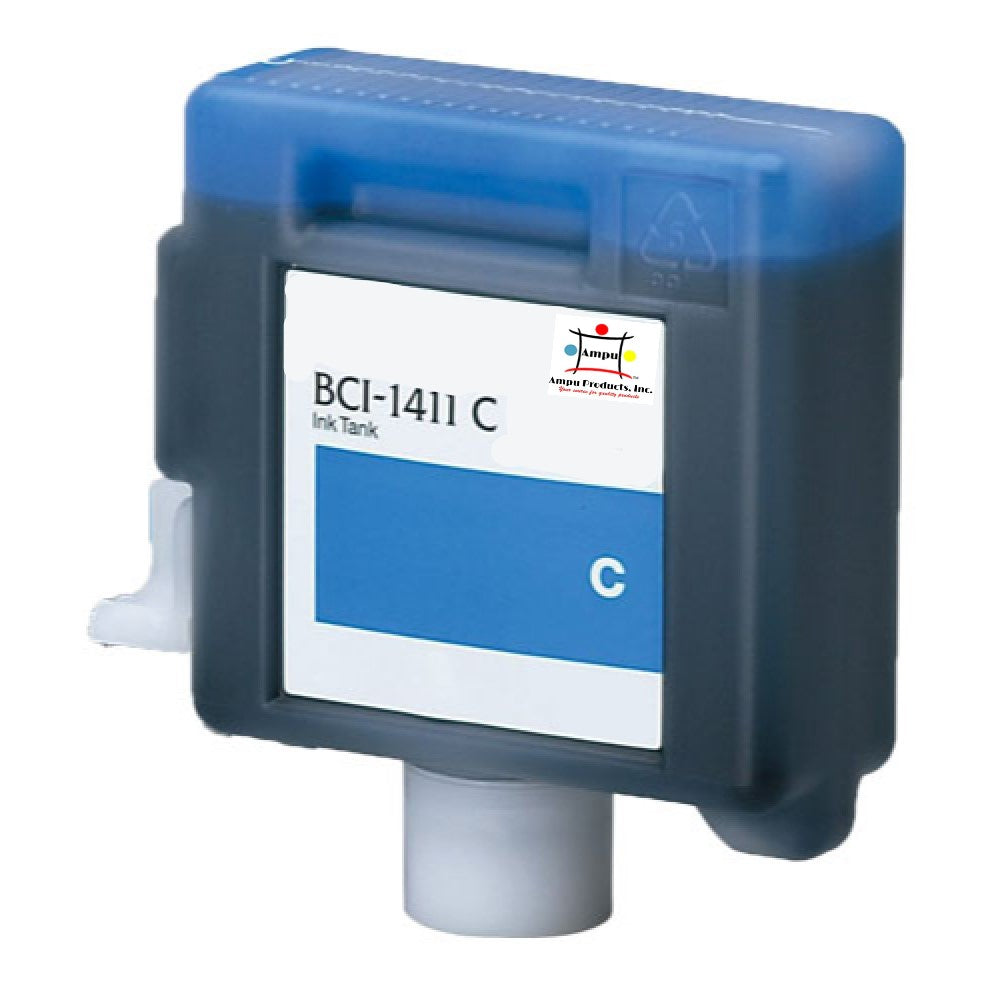 Compatible Ink Cartridge Replacement For CANON 7575A001 (BCI-1411C) Cyan (330 ML)