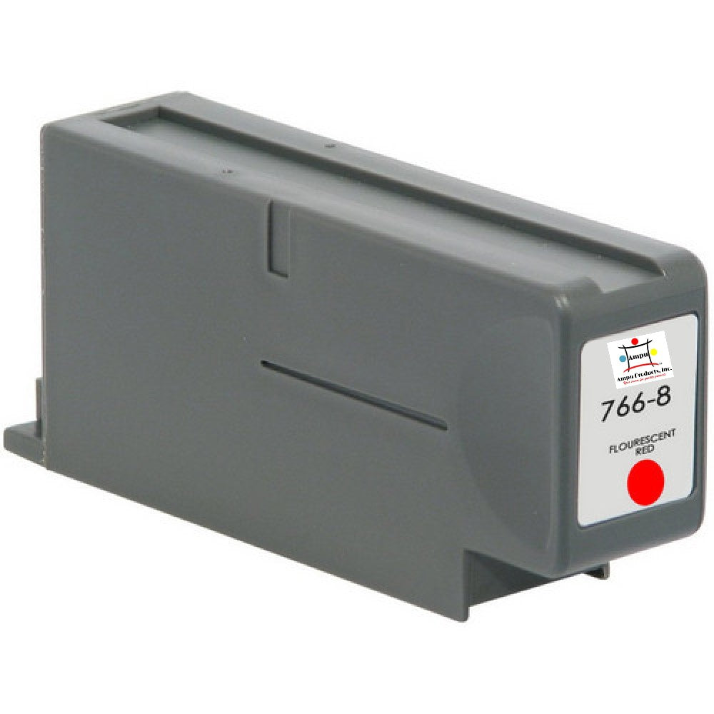 Compatible Postage Ink Cartridge Replacement For PITNEY BOWES 766-8 (Flourescent Red) 52,500 Impressions