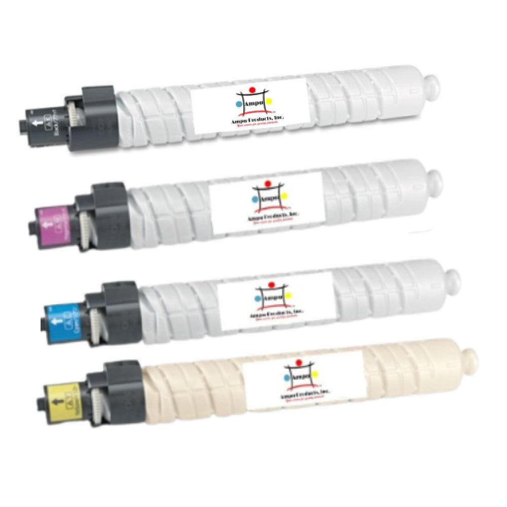 Compatible Toner Cartridge Replacement For Gestetner 841276, 841277, 841278, 841279 (Black, Cyan, Yellow, Magenta) 20K YLD- Black, 15K YLD- Color (4-Pack)
