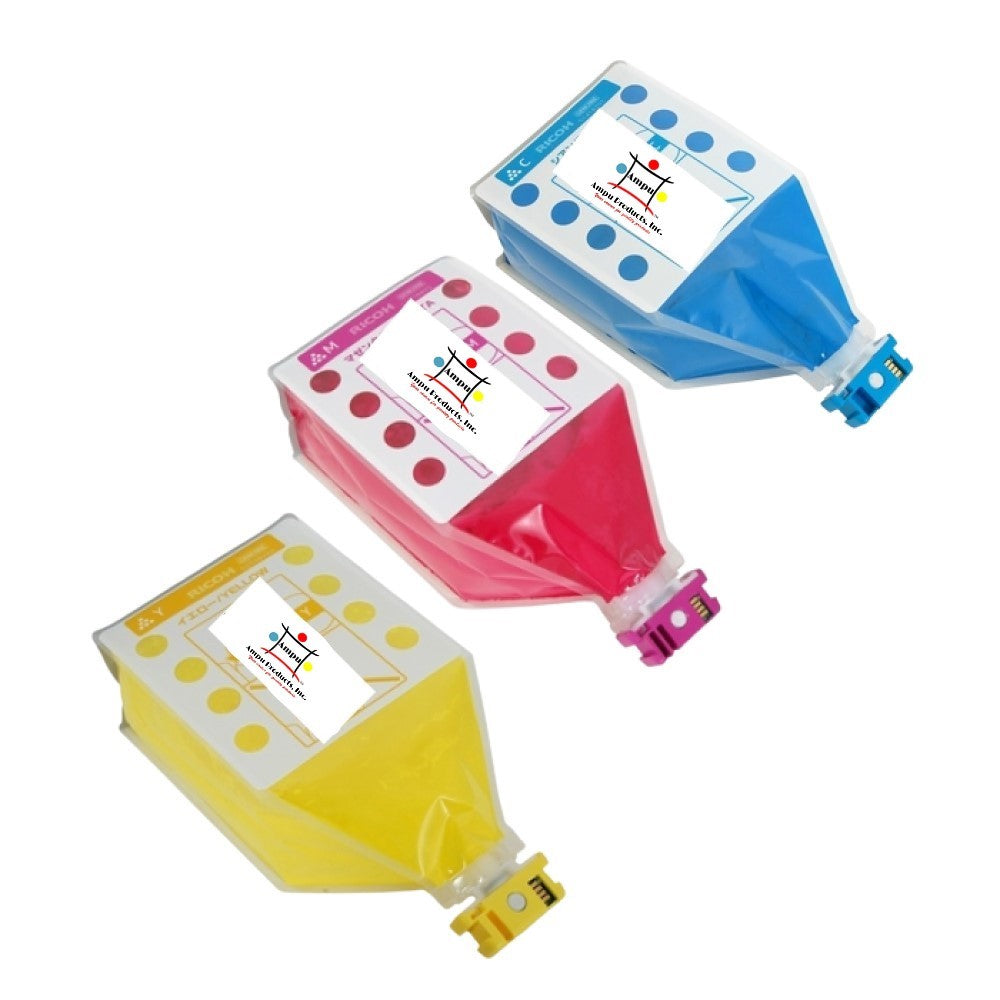 Compatible Toner Cartridge Replacement For Lanier 841358, 841360, 841359 (Cyan, Yellow, Magenta) 21.6K YLD (3-Pack)