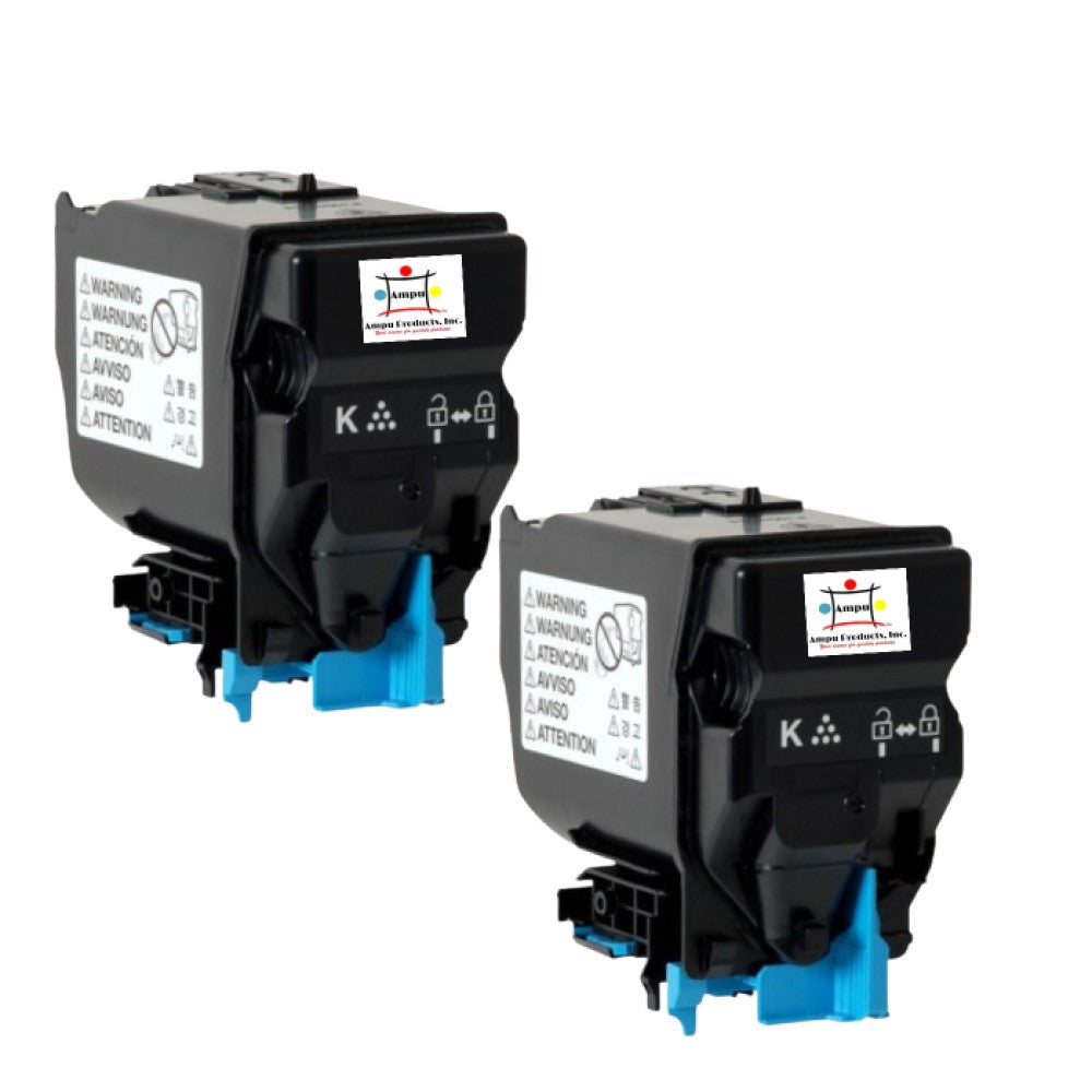 Compatible Toner Cartridge Replacement For KONICA MINOLTA A5X0130 (A95W130, TNP48K) Black (10K YLD) 2-Pack